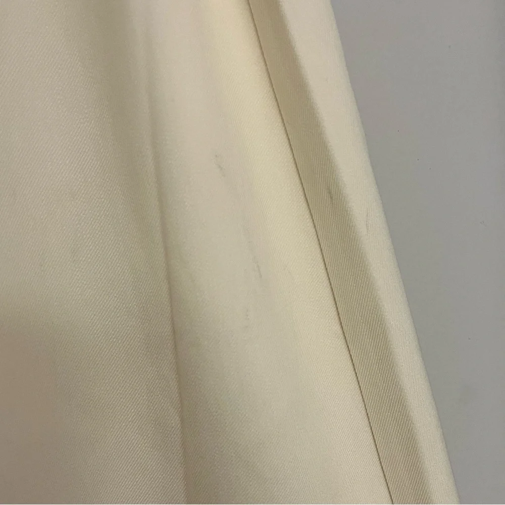 Max Studio Cream Wrap Midi Skirt with Buckle